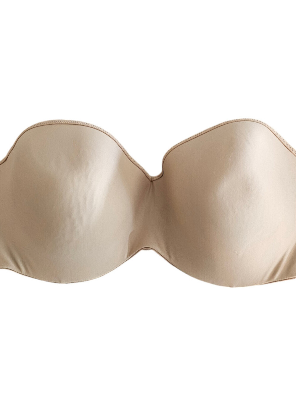 Self Expressions by Maidenform Womens Sz 40DD Lightly Lined Strapless Bra Beige